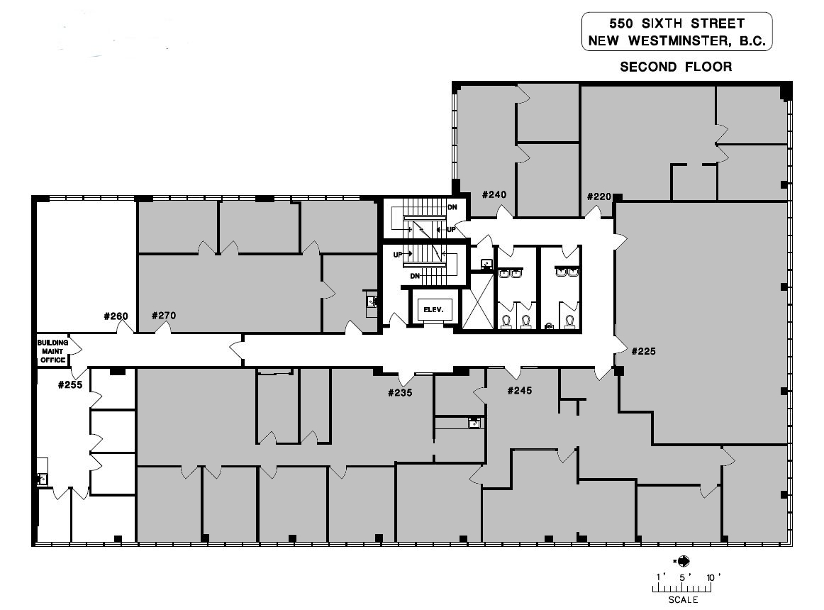 550 Sixth St, New Westminster, BC en alquiler Plano de la planta- Imagen 1 de 1