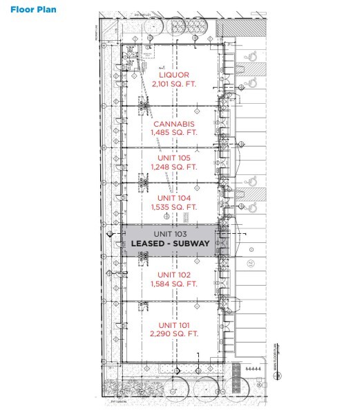 15503 128 Av NW, Edmonton, AB T5V 1E1 - Unidad 105 -  - Plano de la planta - Image 1 of 1