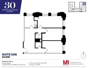 30 N Michigan Ave, Chicago, IL en alquiler Plano de la planta- Imagen 1 de 8