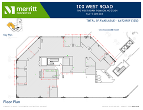 100 West Rd, Towson, MD en alquiler Plano de la planta- Imagen 1 de 1