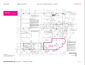 724 E 1st St, Los Angeles, CA en alquiler Plano de la planta- Imagen 1 de 1