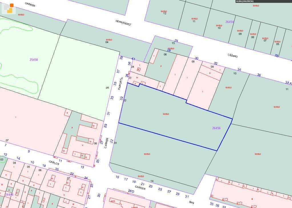 Terreno en Albal en venta Plano de la planta- Imagen 1 de 7