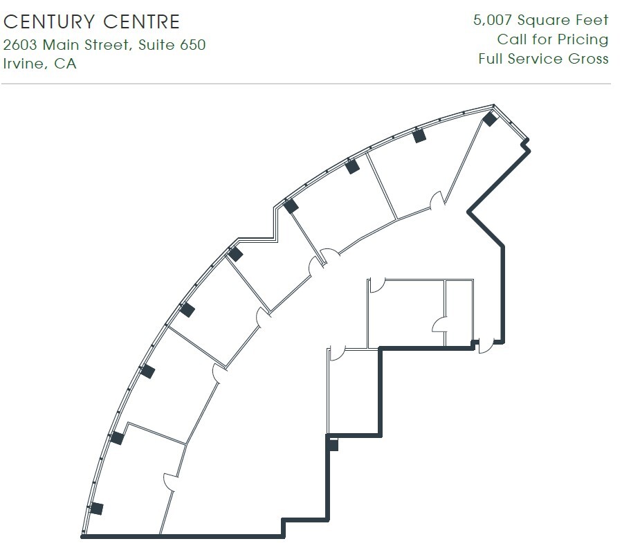 2601-2603 Main St, Irvine, CA en alquiler Plano de la planta- Imagen 1 de 1