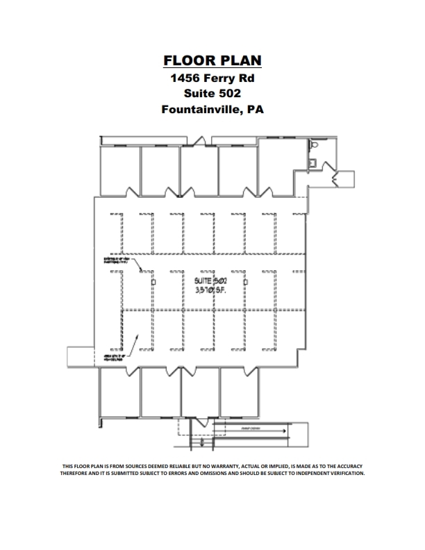 1456 Ferry Rd, Doylestown, PA 18901 - Unidad 502 -  - Plano de la planta - Image 1 of 1