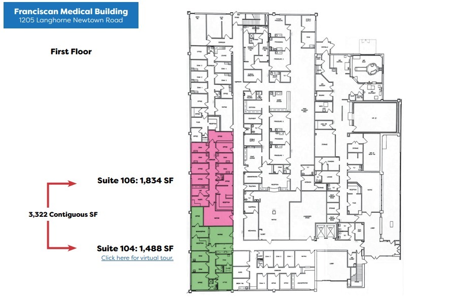 1205 Langhorne Newtown Rd, Langhorne, PA en alquiler Plano de la planta- Imagen 1 de 1