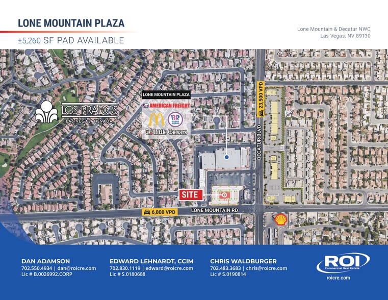 4870 W Lone Mountain Rd, Las Vegas, NV en alquiler - Vista aérea - Imagen 1 de 5