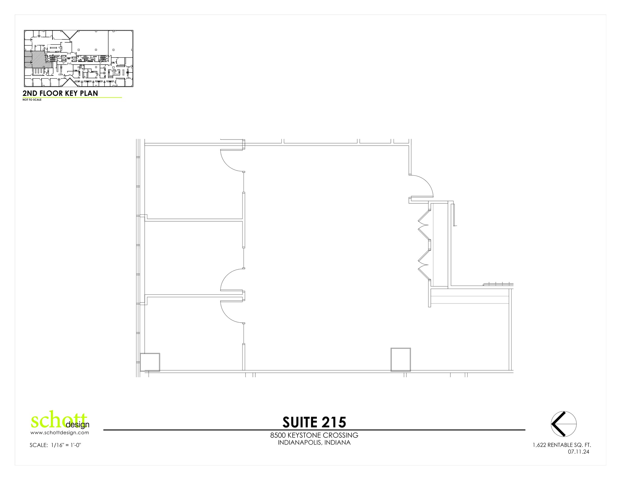 8500 Keystone Crossing, Indianapolis, IN en alquiler Plano del sitio- Imagen 1 de 1