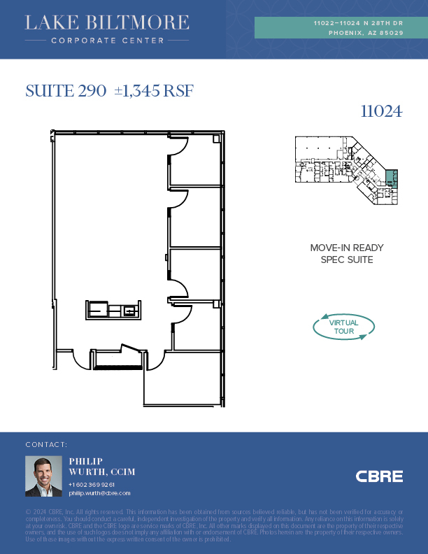 11022-11024 N 28th Dr, Phoenix, AZ en alquiler Plano de la planta- Imagen 1 de 1