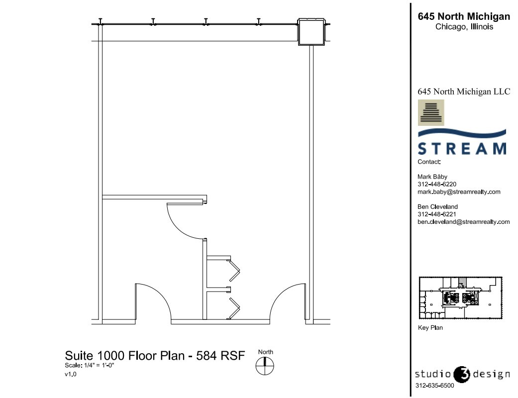 645 N Michigan Ave, Chicago, IL en alquiler Plano de la planta- Imagen 1 de 1