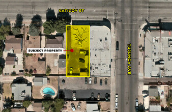 11408-11410 Saticoy St, North Hollywood, CA - VISTA AÉREA  vista de mapa - Image1