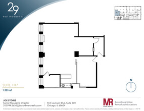 29 E Madison St, Chicago, IL en alquiler Plano de la planta- Imagen 1 de 7