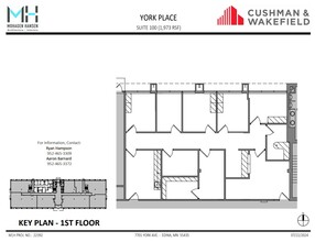 7701 York Ave S, Edina, MN en alquiler Plano de la planta- Imagen 1 de 1