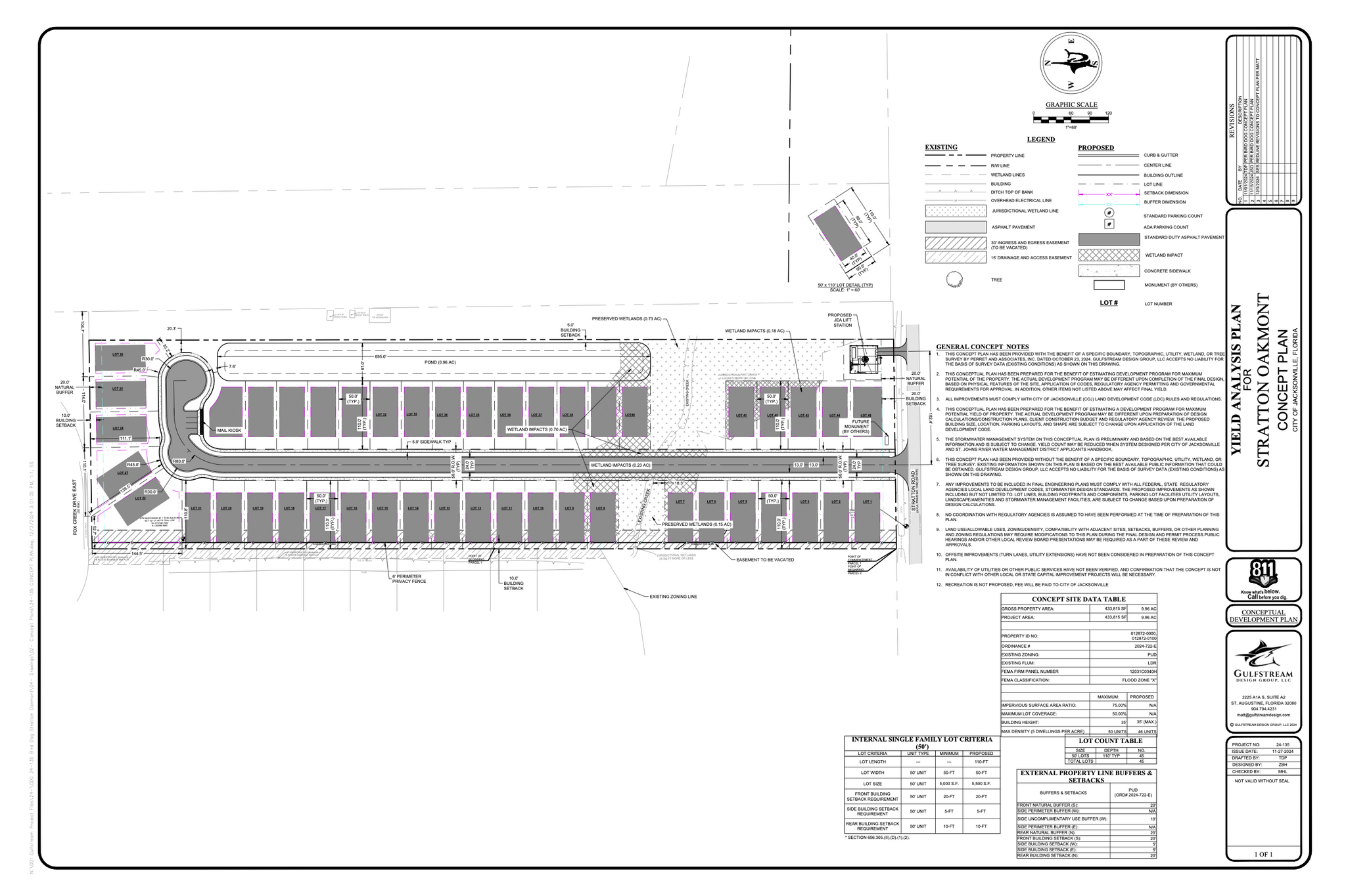 0 Stratton Rd, Jacksonville, FL en venta Plano del sitio- Imagen 1 de 2