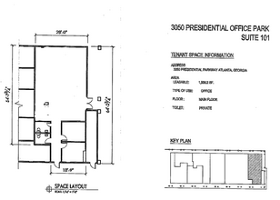 3815 Presidential Pky, Doraville, GA en alquiler Plano de la planta- Imagen 1 de 1