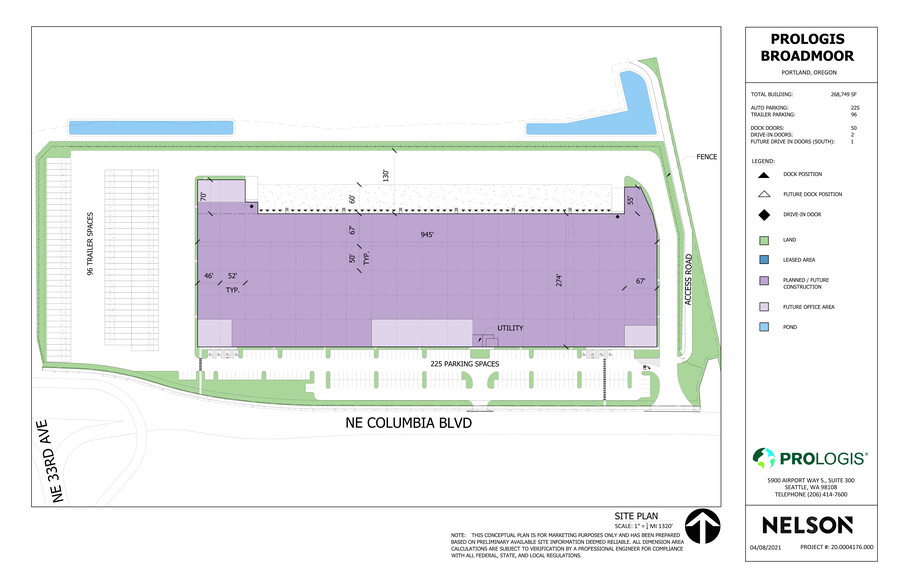 3509 NE Columbia Blvd, Portland, OR en alquiler - Plano del sitio - Imagen 2 de 2