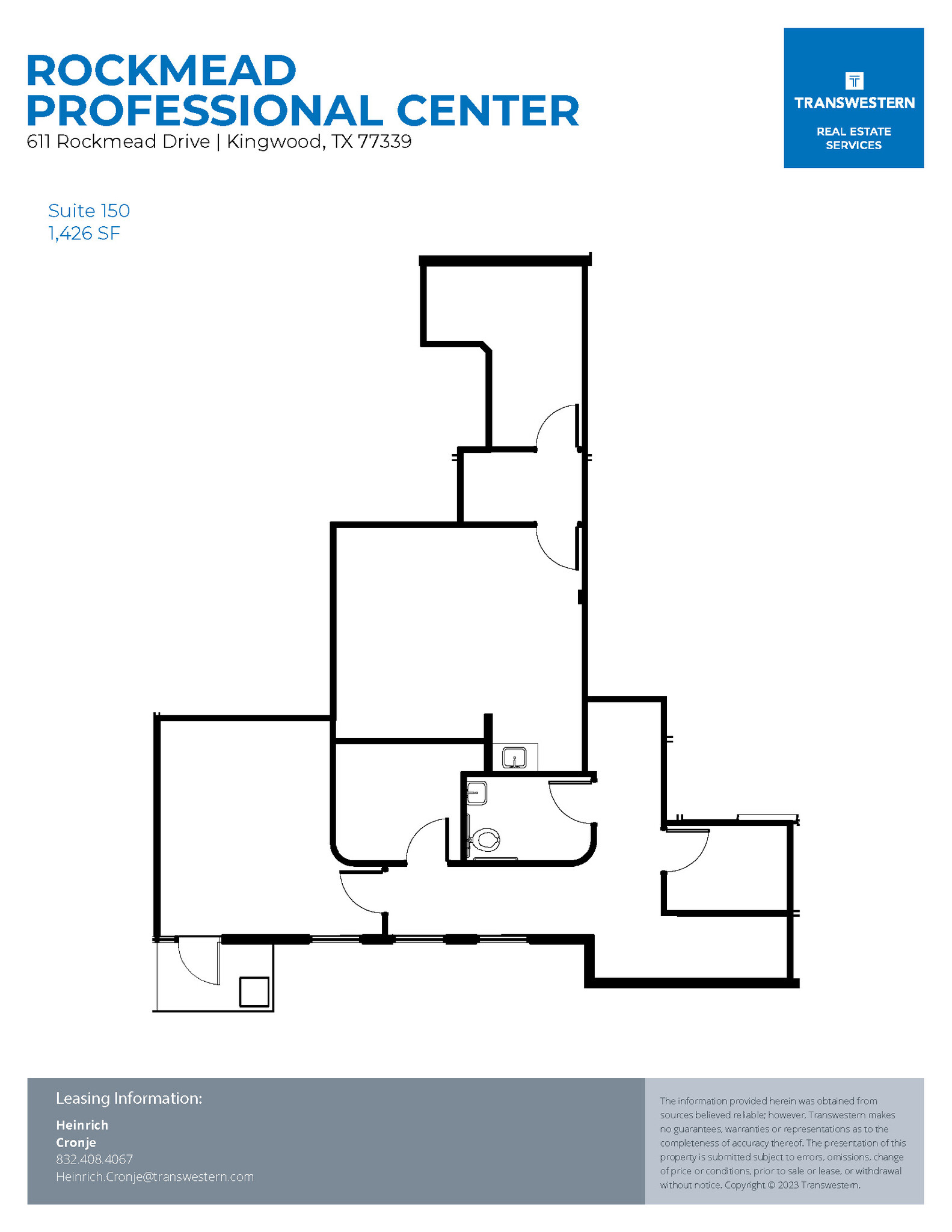 605-611 Rockmead Dr, Kingwood, TX en alquiler Plano de la planta- Imagen 1 de 1