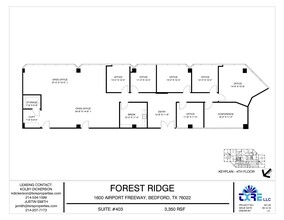 1600 Airport Fwy, Bedford, TX en alquiler Plano de la planta- Imagen 1 de 1