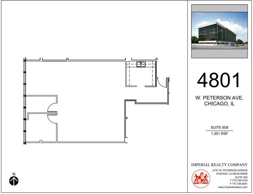 4801 W Peterson Ave, Chicago, IL en alquiler Plano de la planta- Imagen 1 de 4