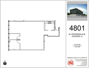 4801 W Peterson Ave, Chicago, IL en alquiler Plano de la planta- Imagen 1 de 4