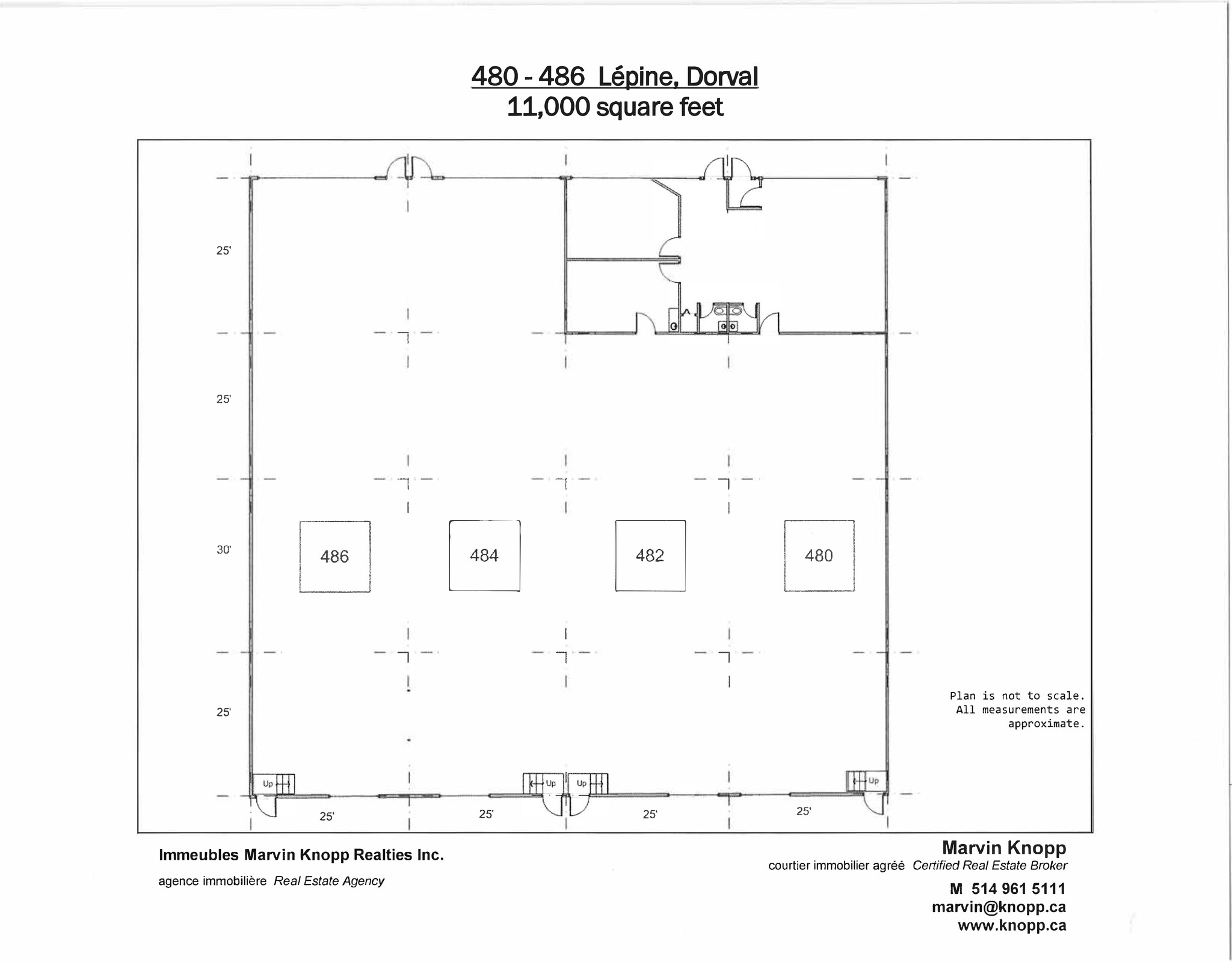 480-518 Av Lépine, Dorval, QC en alquiler Plano del sitio- Imagen 1 de 2