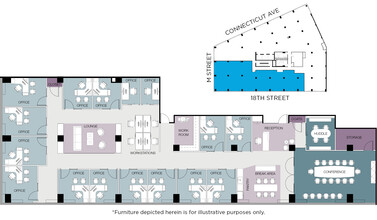 1150 Connecticut Ave NW, Washington, DC en alquiler Plano de la planta- Imagen 1 de 1