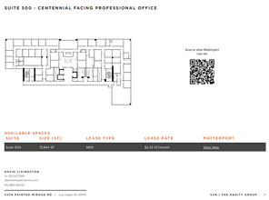 5550 Painted Mirage Rd, Las Vegas, NV en alquiler Plano de la planta- Imagen 1 de 26