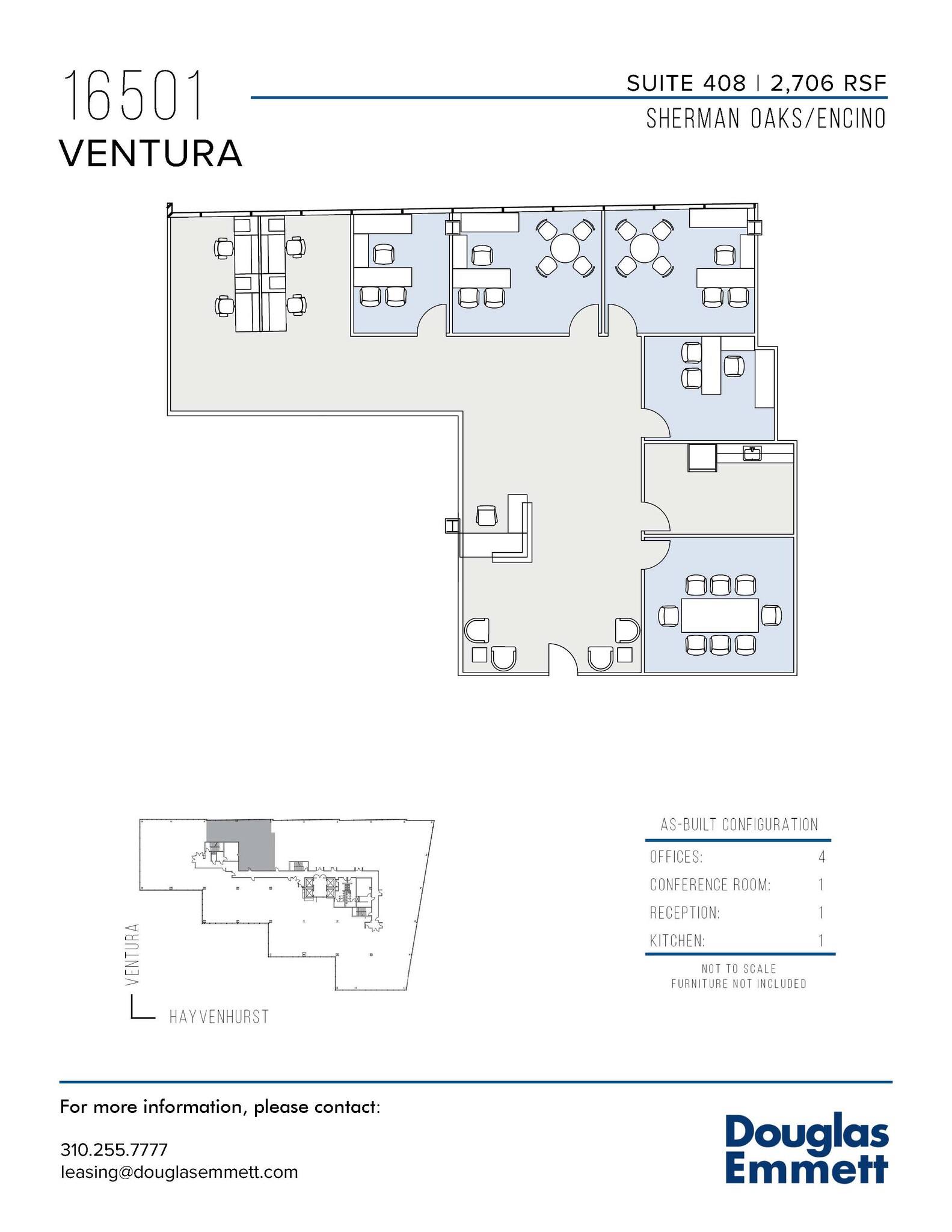 16501 Ventura Blvd, Encino, CA en alquiler Plano de la planta- Imagen 1 de 1