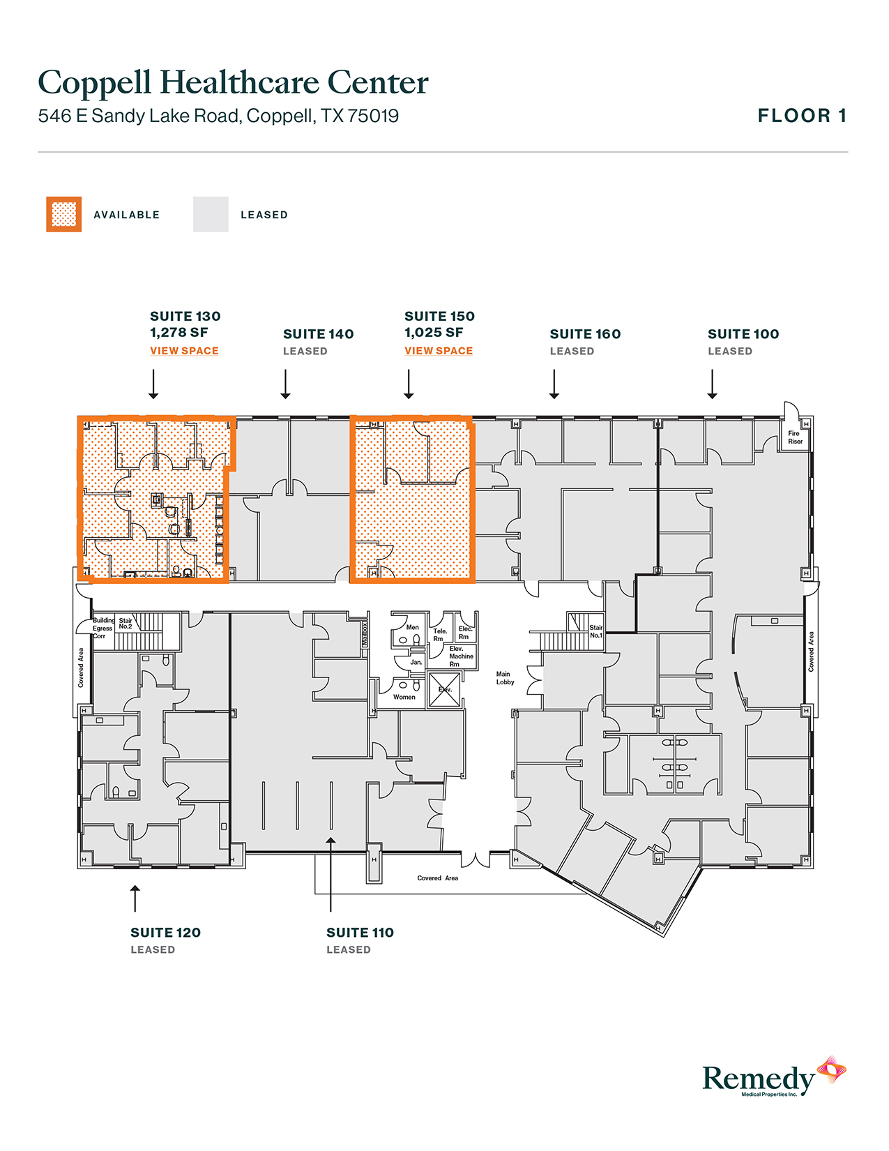 546 E Sandy Lake Rd, Coppell, TX en alquiler Plano de la planta- Imagen 1 de 1