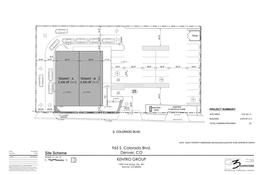 945-965 S Colorado Blvd, Denver, CO en alquiler - Plano del sitio - Imagen 3 de 6