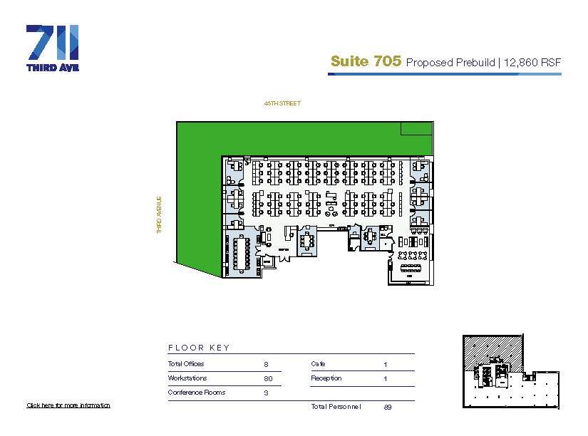 711 Third Ave, New York, NY en alquiler Plano de la planta- Imagen 1 de 1