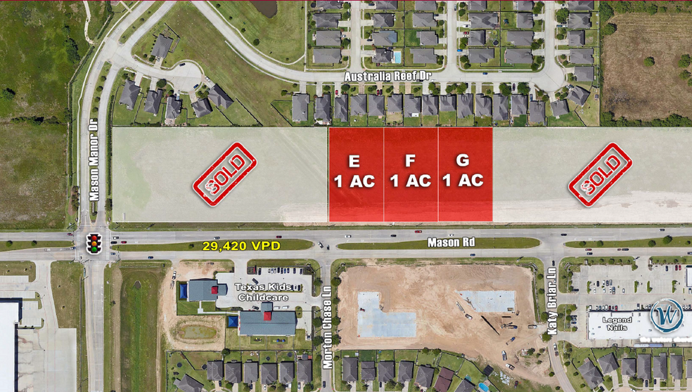 N Mason Rd & Mason Manor Dr, Park Row, TX en venta - Foto del edificio - Imagen 2 de 2