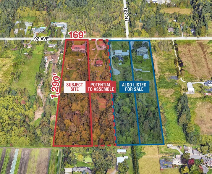 18148 92 Av, Surrey, BC en venta - Vista aérea - Imagen 1 de 11