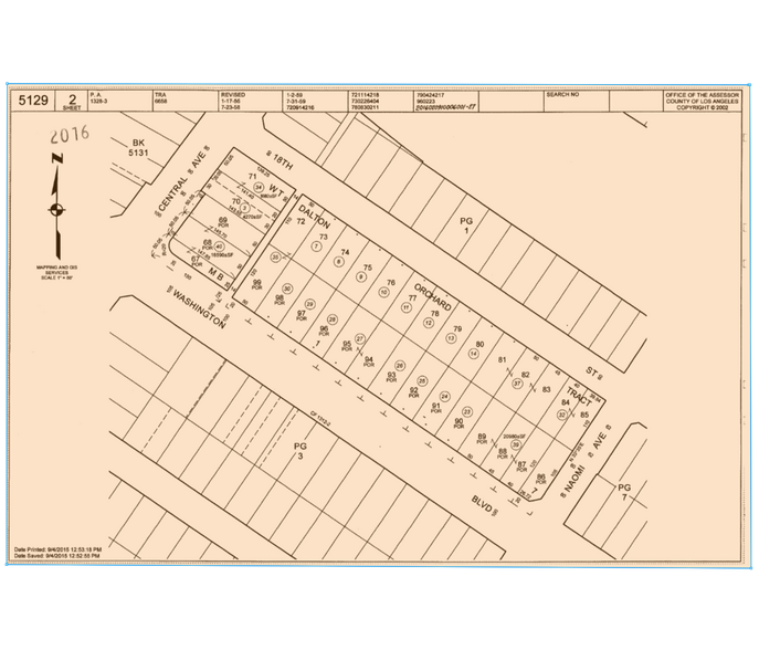 1339-1341 E Washington Blvd, Los Angeles, CA en venta - Plano de solar - Imagen 2 de 2