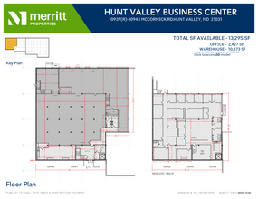 10945-10973 McCormick Rd, Hunt Valley, MD en alquiler Plano de la planta- Imagen 1 de 1