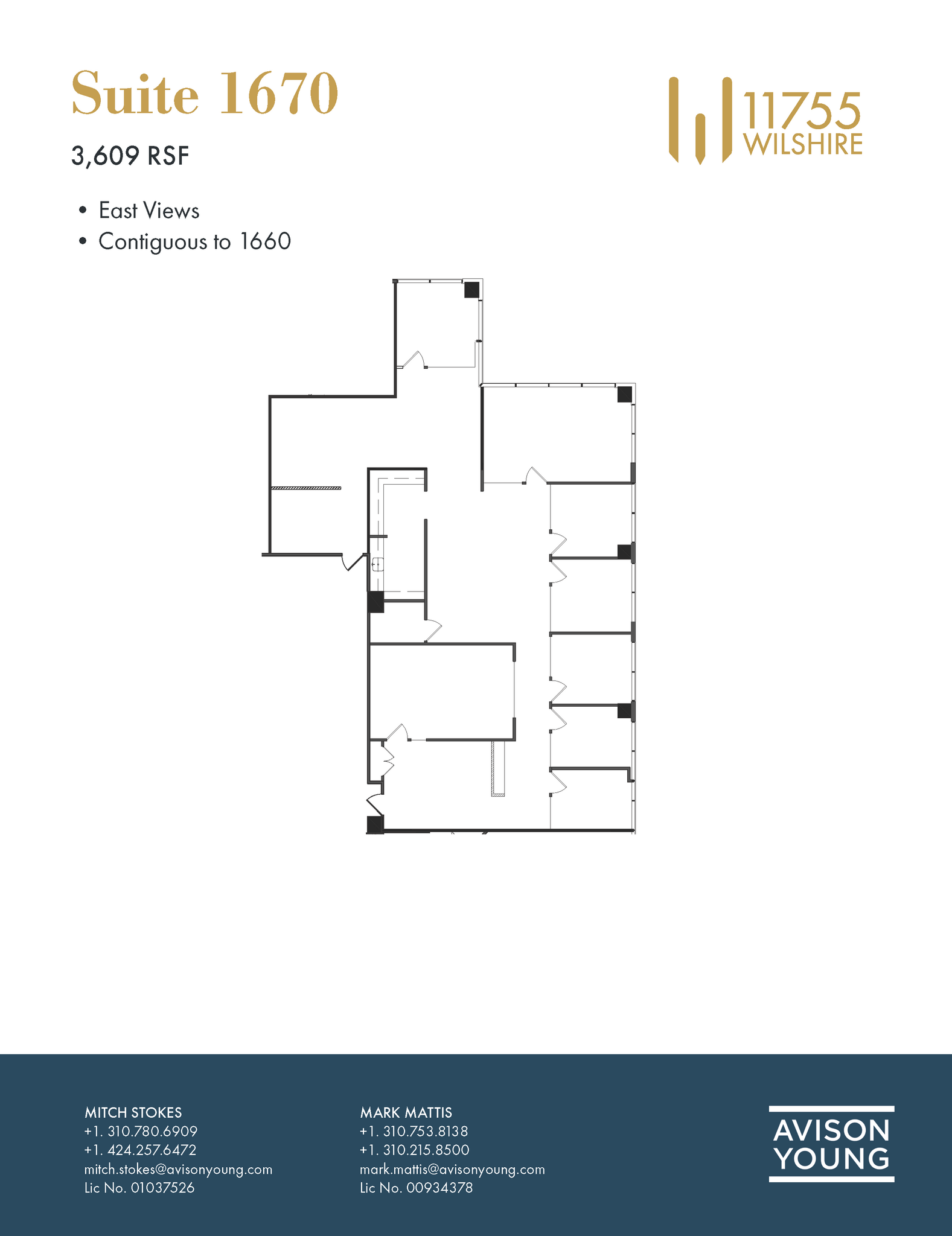 11755 Wilshire Blvd, Los Angeles, CA en alquiler Plano de la planta- Imagen 1 de 5