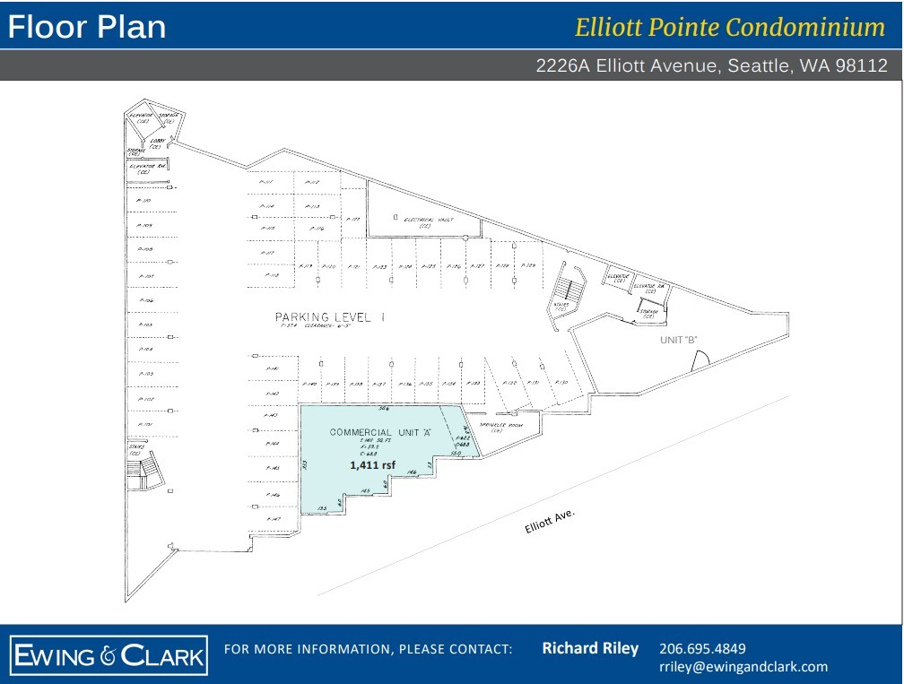 2226 Elliott Ave, Seattle, WA en alquiler Plano de la planta- Imagen 1 de 1