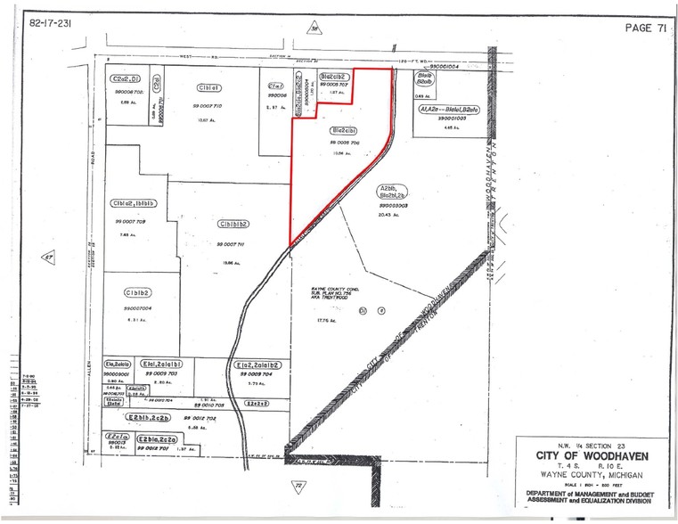 West Rd, Woodhaven, MI en venta - Plano de solar - Imagen 2 de 2