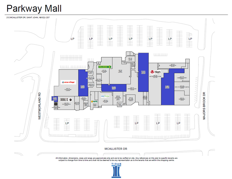 212 Mcallister Dr, Saint John, NB en alquiler - Plano del sitio - Imagen 2 de 2