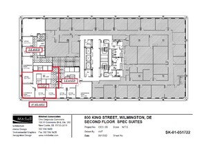 800 N King St, Wilmington, DE en alquiler Plano de la planta- Imagen 1 de 1