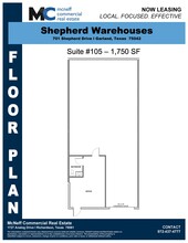 701 Shepherd Dr, Garland, TX en alquiler Plano de la planta- Imagen 1 de 1