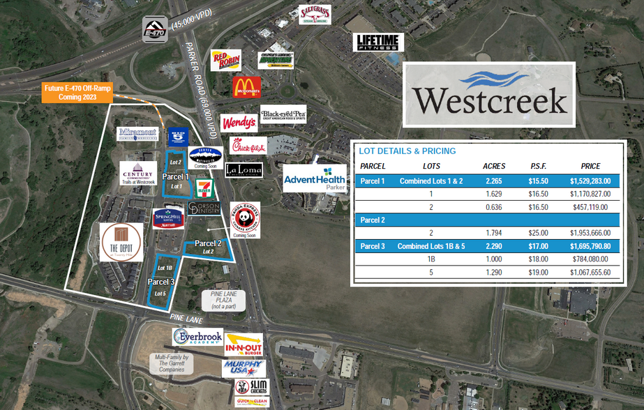 NWC Parker Rd & Pine Ln, Parker, CO en venta - Foto principal - Imagen 1 de 7