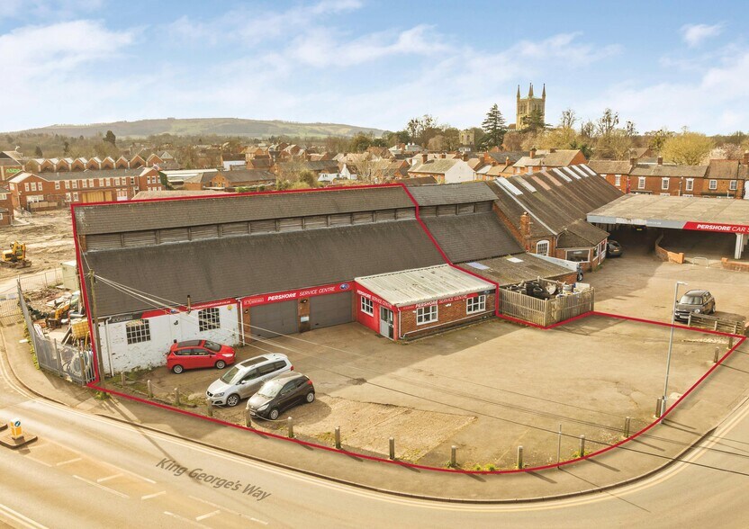 79 High St, Pershore en venta - Vista aérea - Imagen 3 de 9