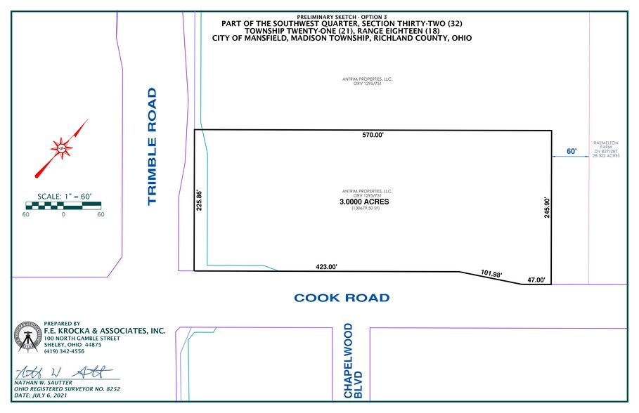 Trimble Rd, Mansfield, OH en venta - Plano del sitio - Imagen 2 de 3