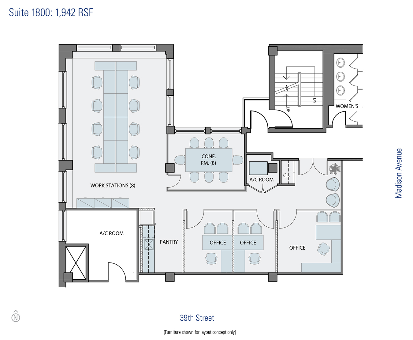 270 Madison Ave, New York, NY en alquiler Plano de la planta- Imagen 1 de 1