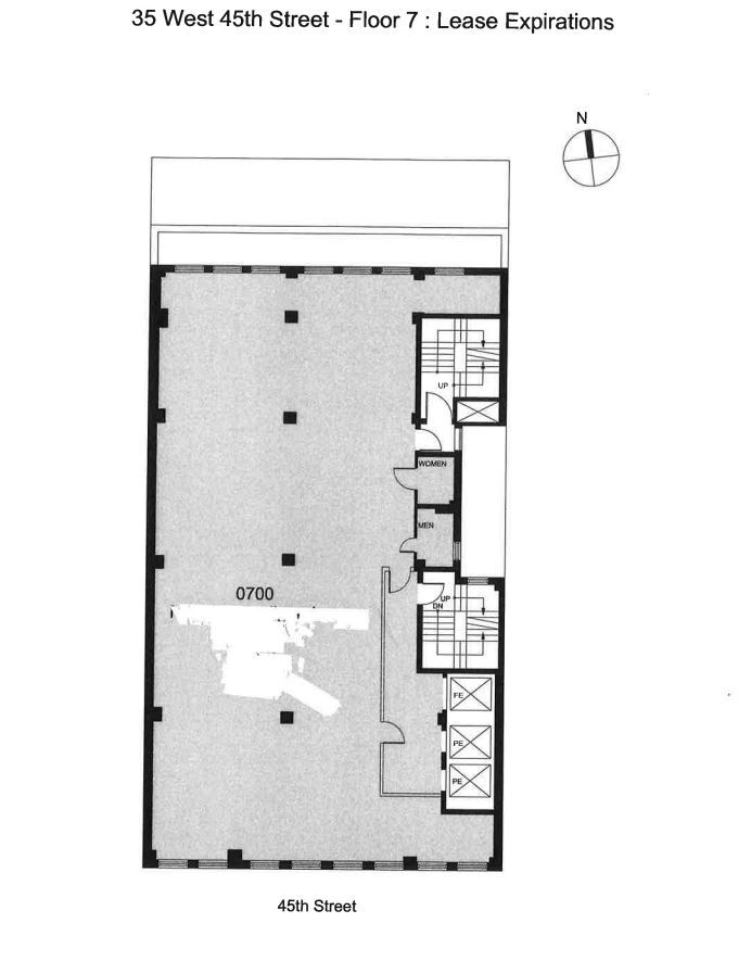 35 W 45th St, New York, NY en alquiler Plano de la planta- Imagen 1 de 8