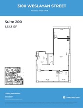 3100 Weslayan St, Houston, TX en alquiler Plano de la planta- Imagen 2 de 2