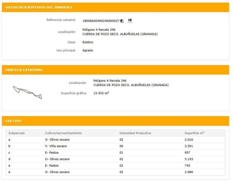 Calle Estación, 1, Albuñuelas, Granada en venta - Plano del sitio - Imagen 2 de 10