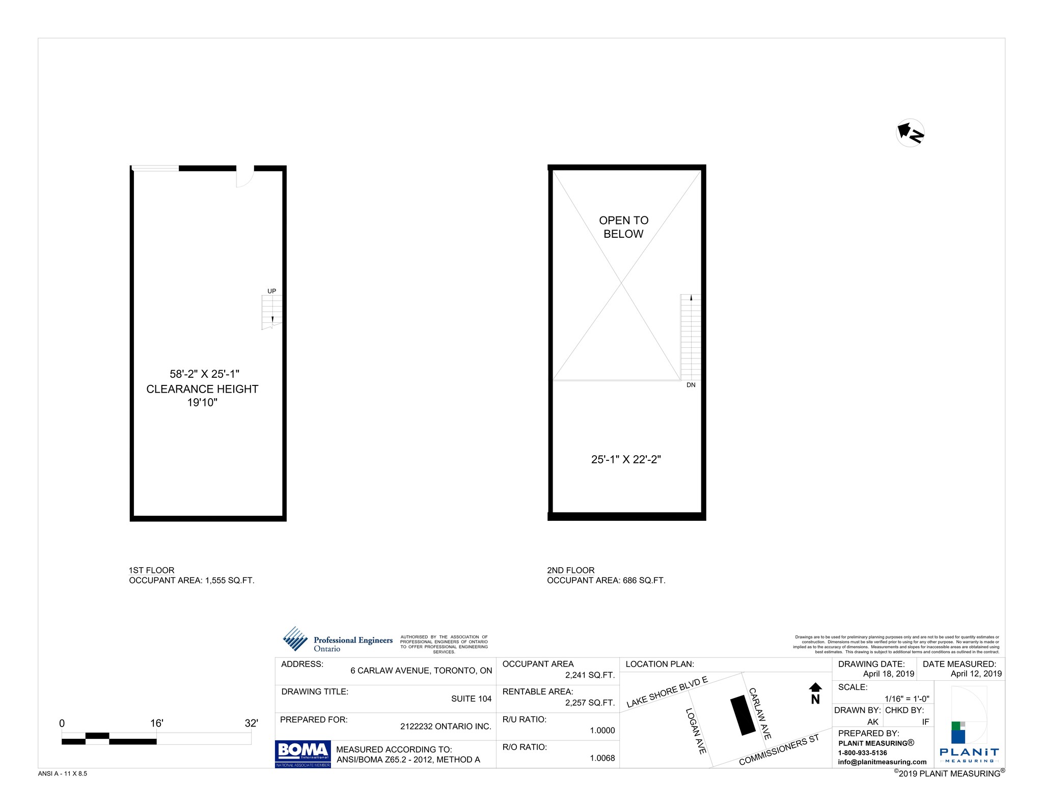 6 Carlaw Ave, Toronto, ON en alquiler Plano del sitio- Imagen 1 de 10