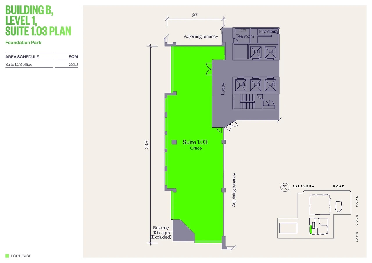 11 Talavera Rd, MACQUARIE PARK en alquiler Plano de la planta- Imagen 1 de 1