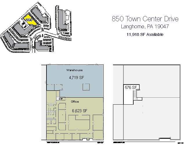 800 Town Center Dr, Langhorne, PA en alquiler Plano de la planta- Imagen 1 de 1